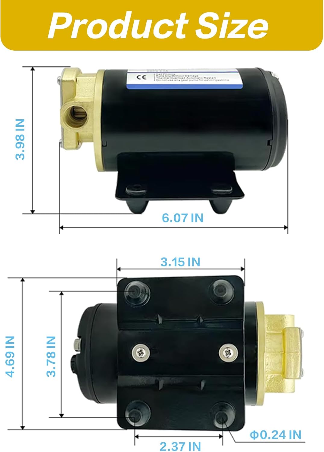 Sailingflo FP-12 12V Gear Pump 3.2GPM Marine Transfer Pump (NEW)