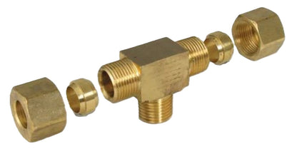 SeaStar 293621 Tee Fitting Brass 3/8 Tube 1/4 BSP (NEW Sealed)
