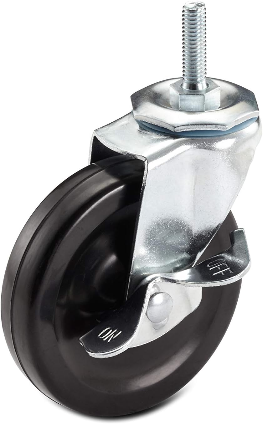 Trinity ZSV-99-018-4010 [Set of 4] 4" Swivel Castor Wheels TBF-9910-1 TBF-9909-1