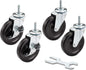 Trinity ZSV-99-018-4010 [Set of 4] 4" Swivel Castor Wheels TBF-9910-1 TBF-9909-1