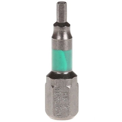 POWERS SB-HX2X25TZ #2 x 25mm B810 Hex Magnetic Torsion Zone Bit [5 Pack]