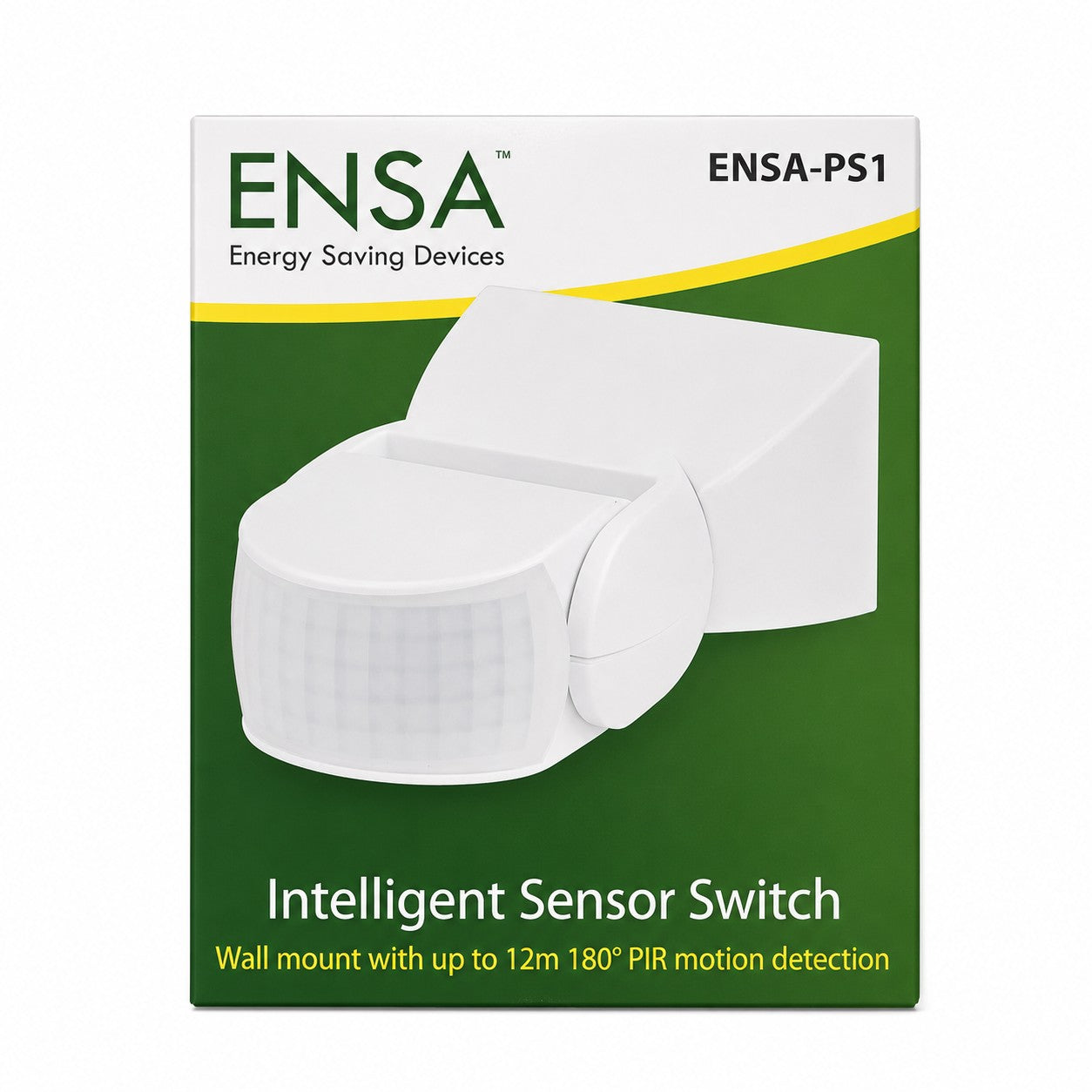 ENSA ENSA-PS1 Intelligent PIR Sensor Switch 240V IP65 12m Motion Detector