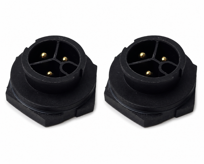 LTW PWC-03RMMS-LC7001 [2 Pack] 3-Pin Waterproof Panel Mount Connector (NEW)