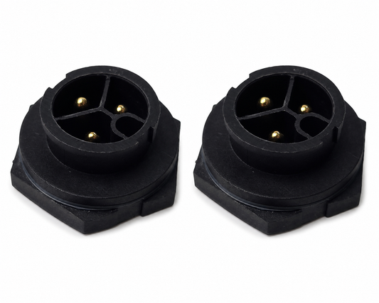 LTW PWC-03RMMS-LC7001 [2 Pack] 3-Pin Waterproof Panel Mount Connector (NEW)
