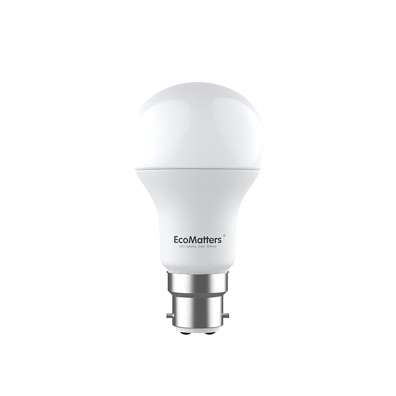Ecomatters EM-BA60NBW06-14 [2 Pack] 6.5W LED Bulb B22 3000K Warm White (NEW)