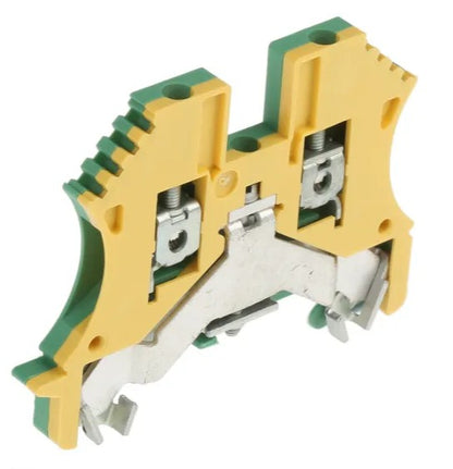 Weidmuller WPE 2.5 1010000000 Earth Terminal Block 2.5mm² Green/Yellow