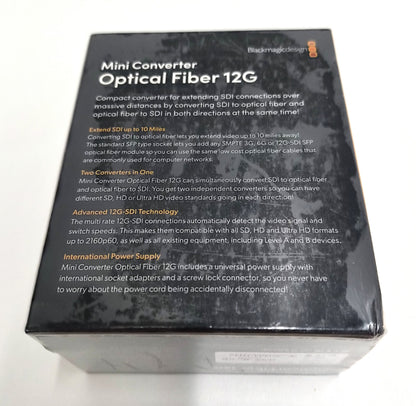 Blackmagic Design CONVMOF12G Mini Converter Optical Fiber 12G-SDI (New Sealed)