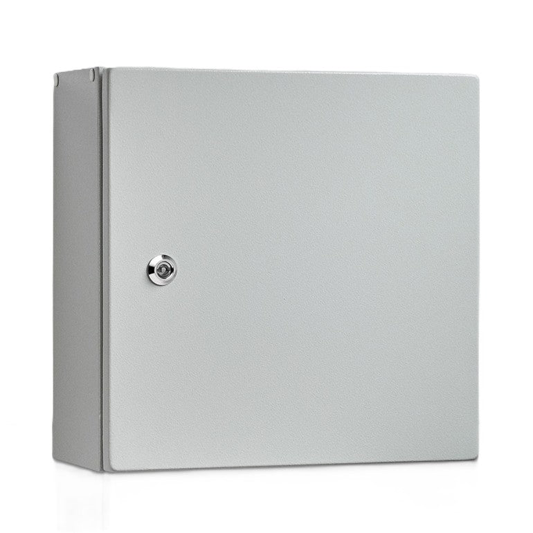 IP-Enclosures IP-404020 IP66 Steel Enclosure 400x400x200 IK10 Grey (NEW In Box)