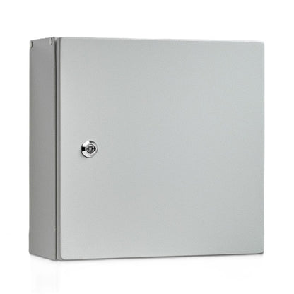 IP-Enclosures IP-404020 IP66 Steel Enclosure 400x400x200 IK10 Grey (NEW In Box)