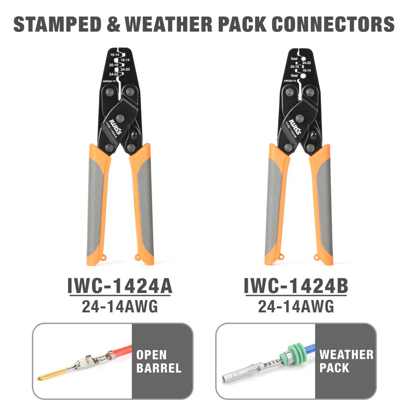 IWISS KIT-DC01 Deutsch Connector Crimp Tool Kit 12pc Case (NEW)