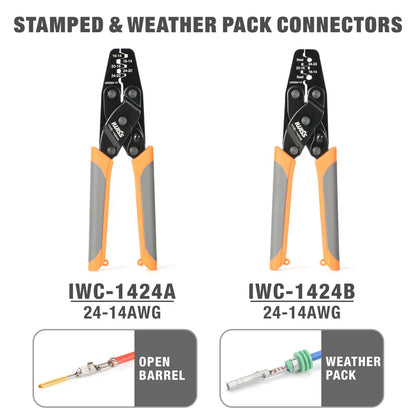 IWISS KIT-DC01 Deutsch Connector Crimp Tool Kit 12pc Case (NEW)