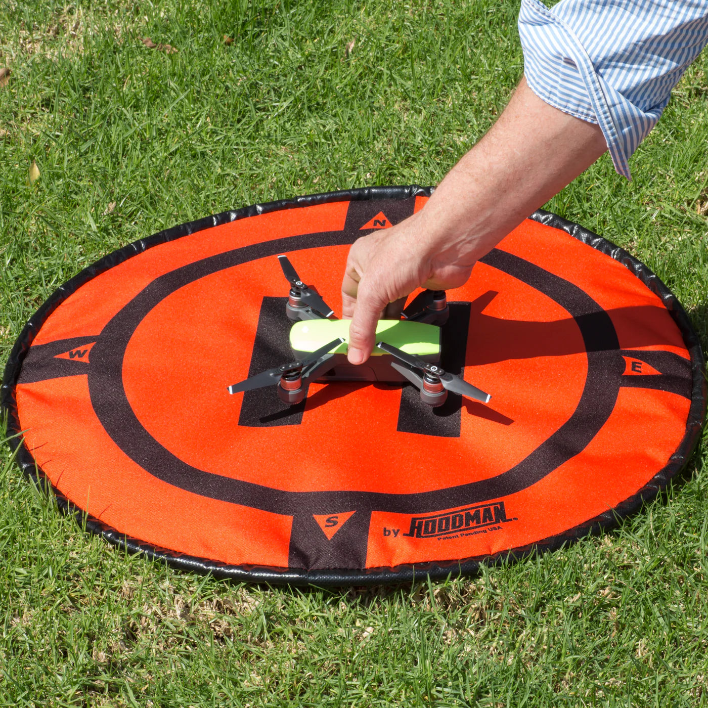 Hoodman HDLP3 Drone Launch Pad 3Ft Weighted Portable Helipad (NEW In Box)