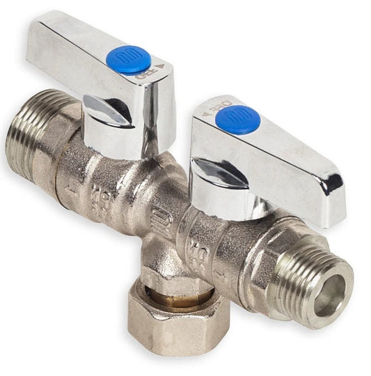 ZETCO 1382033 Watermarked 2-Way Manifold 1/2" Inlet to 2 x 1/2" Outlets (NEW)