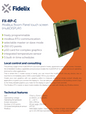 Fidelix FX-RP-C multiDISPLAY 3.5" Touchscreen Modbus Room Panel (USED No Acc)