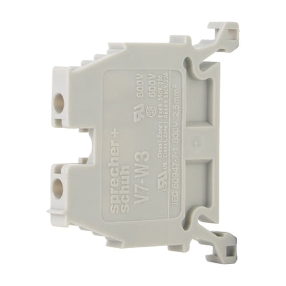 Sprecher+Schuh V7-W3 2.5mm Screw Terminal Block Grey [Set of 10] (NEW Opened)