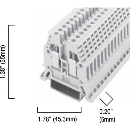 Sprecher+Schuh V7-W3 2.5mm Screw Terminal Block Grey [Set of 10] (NEW Opened)