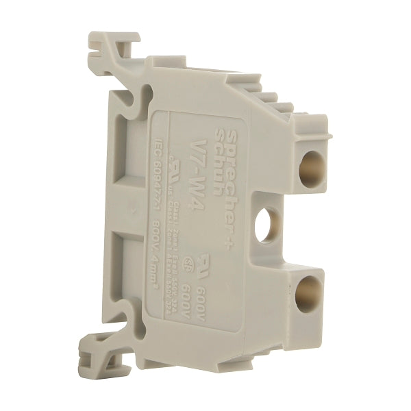 Sprecher+Schuh V7-W4 4mm Screw Terminal Block Grey [Set of 10] (NEW Opened)