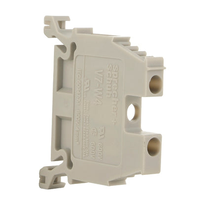 Sprecher+Schuh V7-W4 4mm Screw Terminal Block Grey [Set of 10] (NEW Opened)