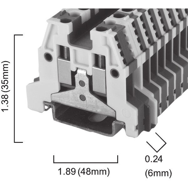 Sprecher+Schuh V7-WG4 4mm Screw Earth Terminal Block (New Opened)