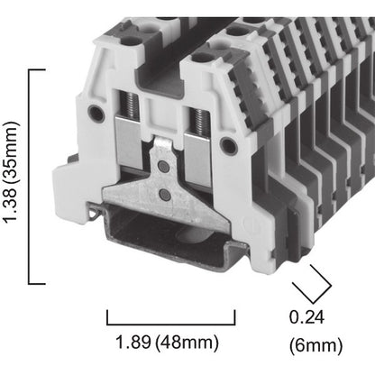 Sprecher+Schuh V7-WG4 4mm Screw Earth Terminal Block (New Opened)