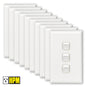 HPM XL770/3WE [10 Pack] Excel 3 Gang Vertical Light Switch 10A White (NEW In Box)
