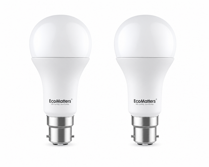 Ecomatters EM-BA60NBW06-14 [2 Pack] 6.5W LED Bulb B22 3000K Warm White (NEW)