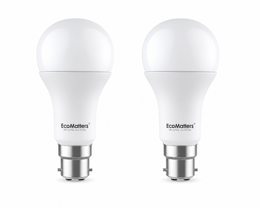 Ecomatters EM-BA60NBW06-14 [2 Pack] 6.5W LED Bulb B22 3000K Warm White (NEW)