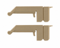 Weidmuller 1064560000 [2 Pack] WAH 70 BE End Bracket Beige (NEW)