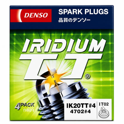 Denso IK20TT#4 4702 Iridium TT Spark Plugs 4 Pack Genuine DENSO (NEW In Box)