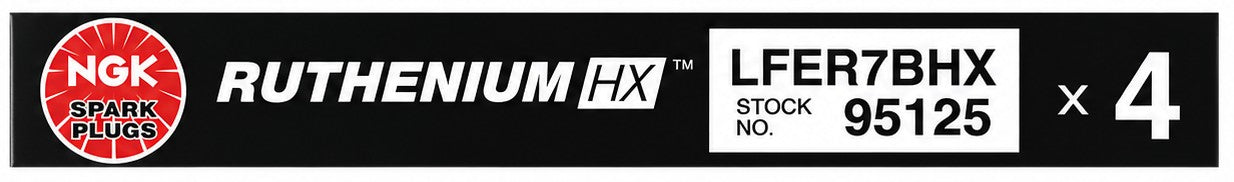 NGK LFER7BHX [4 Pack] 95125 Ruthenium HX Spark Plug (NEW In Box)