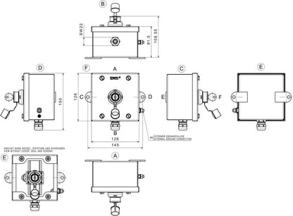 WEIDMÜLLER 1537220000 Klippon STB 1.1 Control STB 1 SS 316L Key Switch IP66