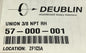 Deublin 57-000-001 Rotary Union 3/8 NPT RH (NEW)