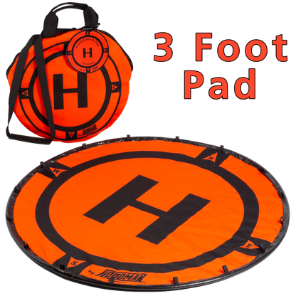Hoodman HDLP3 Drone Launch Pad 3Ft Weighted Portable Helipad (NEW In Box)