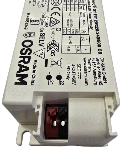 Osram Optotronic OT FIT 20/220-240/500 CS LED Driver (NEW)