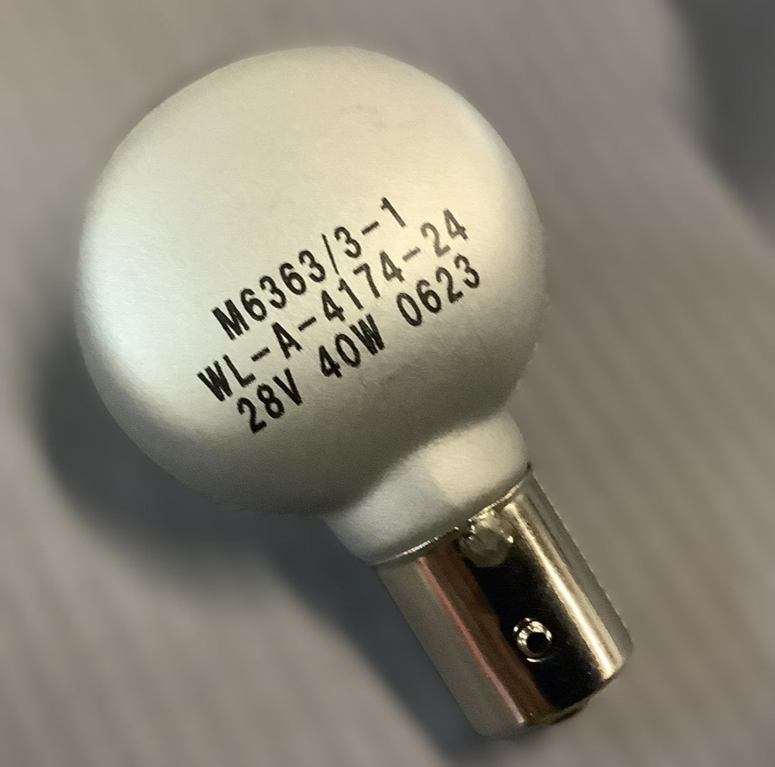 Bulb WL-A-4174-24 M6363/3-1 28V 40W 0623 Incandescent Lamp Aircraft (NEW In Box)