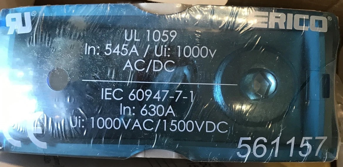 nVent ERIFLEX 561157 ERICO SBF630 Power Distribution Block UL 545A 1000V