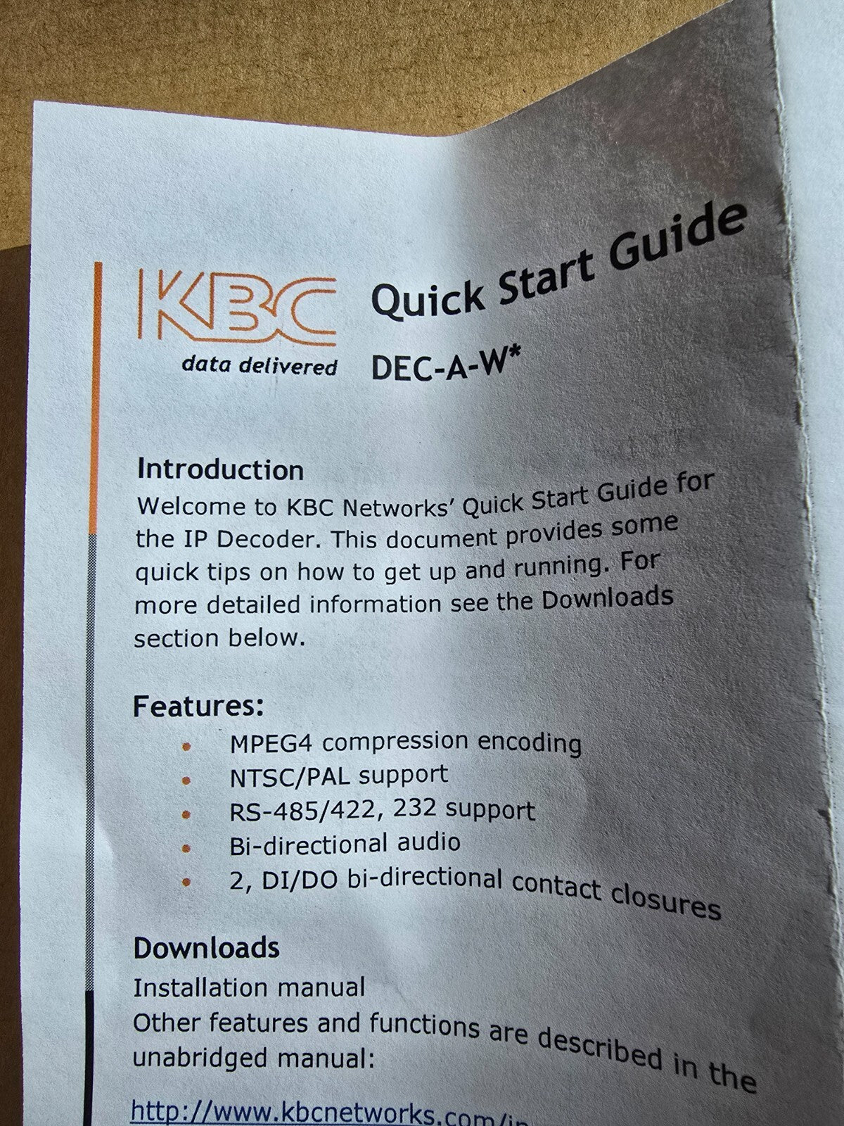 KBC DEC-A-W