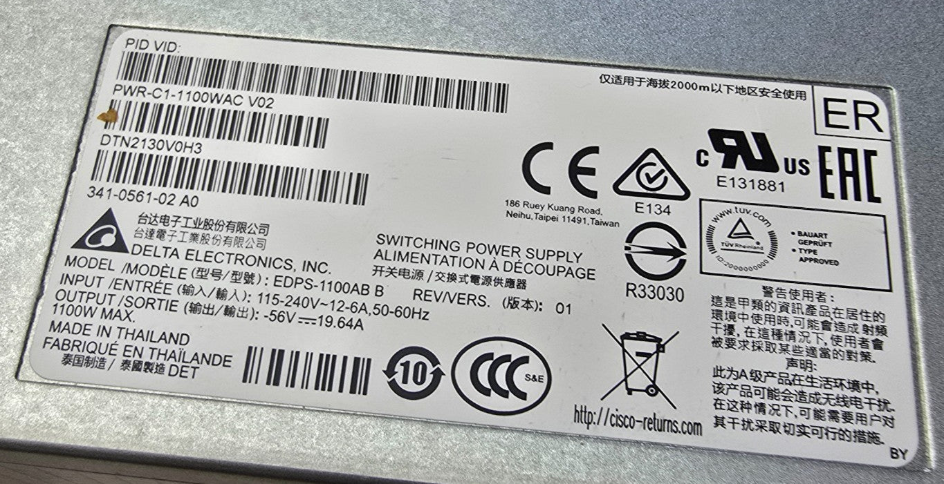 Cisco PWR-C1-1100WAC