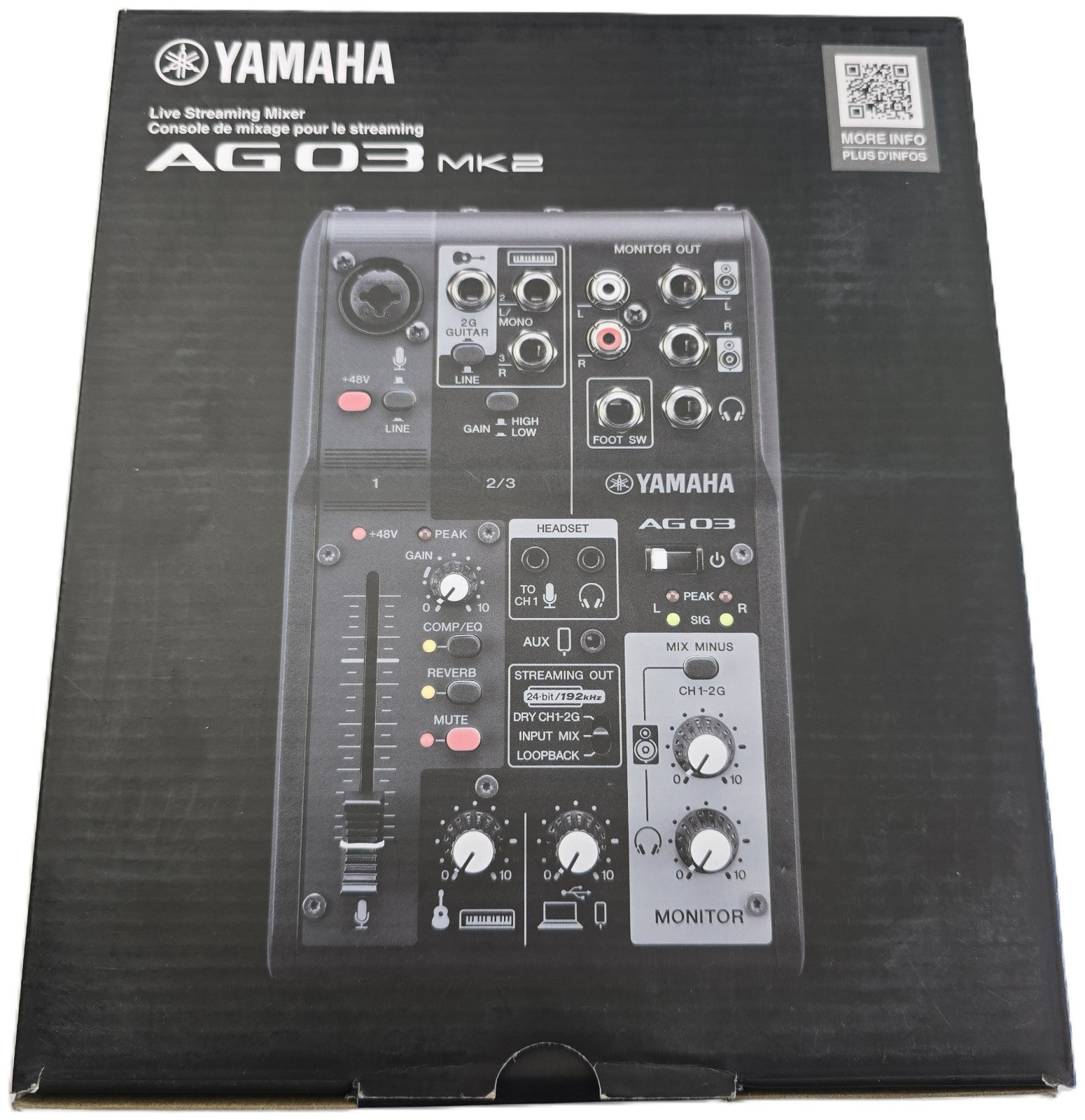 Yamaha AG03MK2 streaming mixer