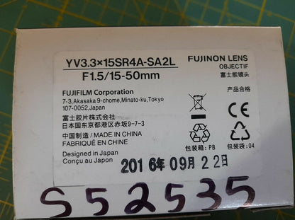 Fujinon YV3.3x15SR4A-SA2L