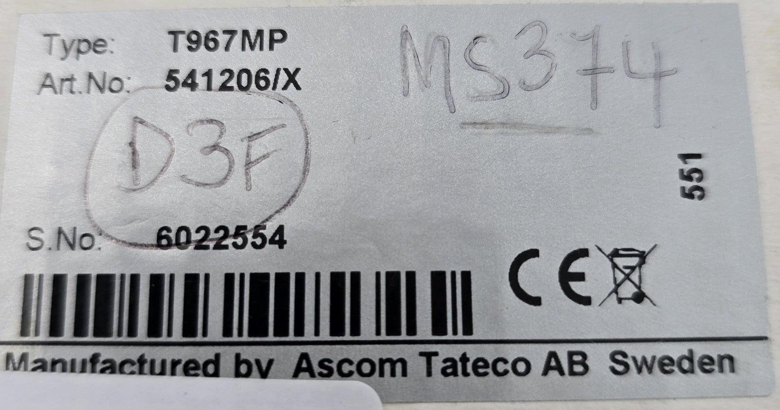 Ascom T967MP