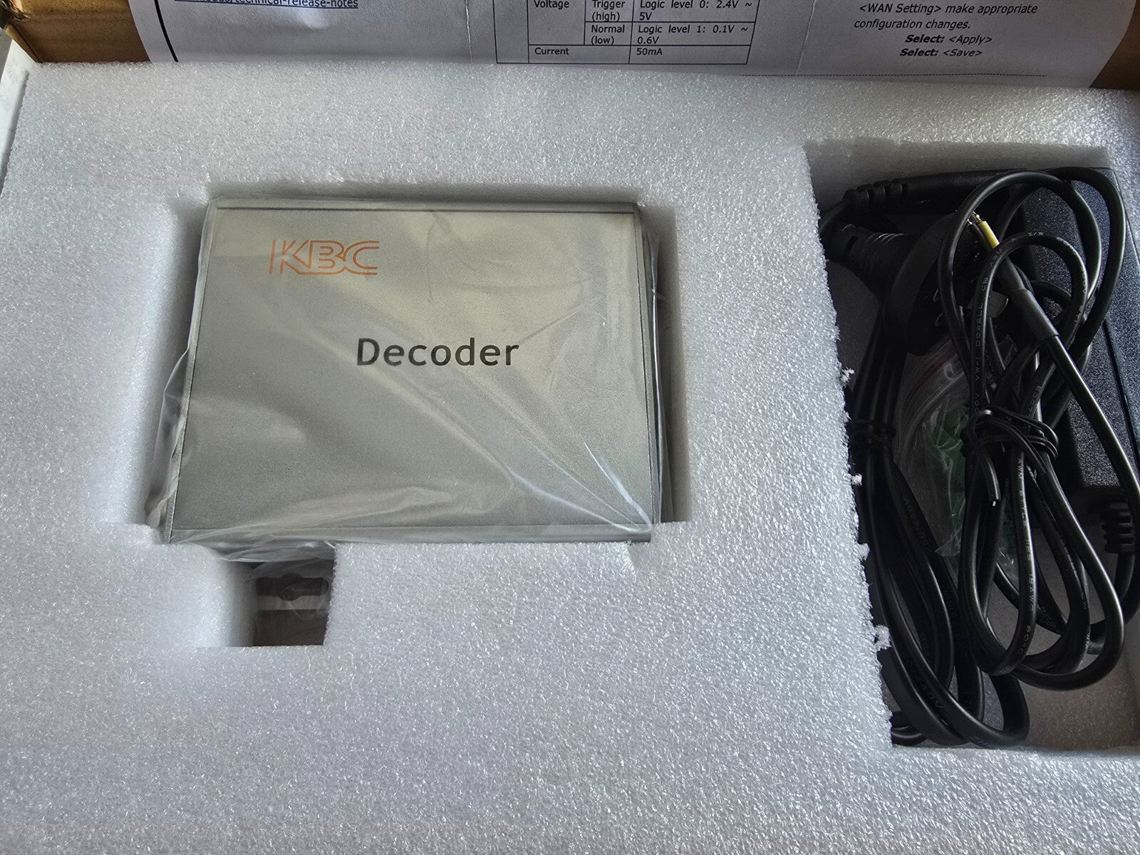 KBC DEC-A-W video over IP decoder